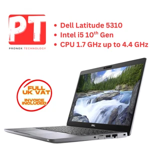 Dell Latitude 5310 business laptop 8 GB RAM • 128 GB SSD • Win11 Pro NEW BATTERY - Picture 1 of 8