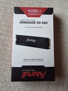 Kingston FURY Renegade G5 4TB Gen 5 PCIe M.2 2280 3D NAND NVMe SSD 14,800 MB/S - Picture 1 of 3