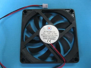 10 pcs Brushless DC Cooling Fan 12V 8010S 11Blade 80x80x10mm Sleeve Bearing 2pin - Picture 1 of 2
