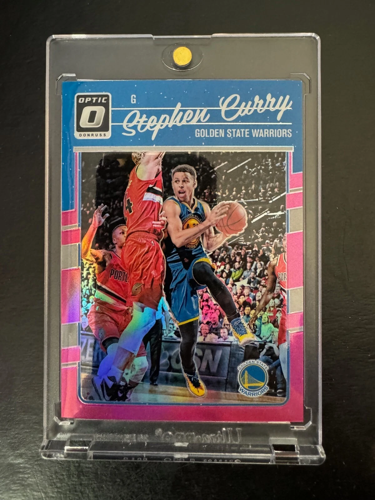 2016-17 Donruss Optic Stephen Curry Pink Prizm HOLO #135 Warriors #d 16/25