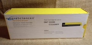 NEU VERSIEGELT Oki gelbe Tonerkassette C6100 C5550MFP Media Sciences MSOK6155Y-NA - Bild 1 von 6
