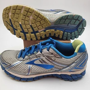 Brooks Adrenaline GTS-15 Womens 10 Wide Gray Blue Running Shoes 1201741 - Picture 1 of 14