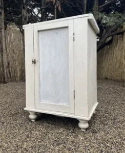 Antique Vintage Wooden Meat Safe Larder Pantry Workshop Cupboard Linen Cabinet - Picture 1 of 17