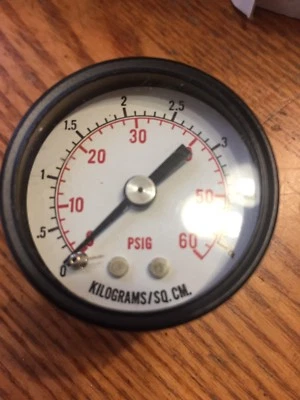 NEW MARSH International Gauge, #274Z60 1 1/2 Face, 0-60PSI - Image 1 of 4