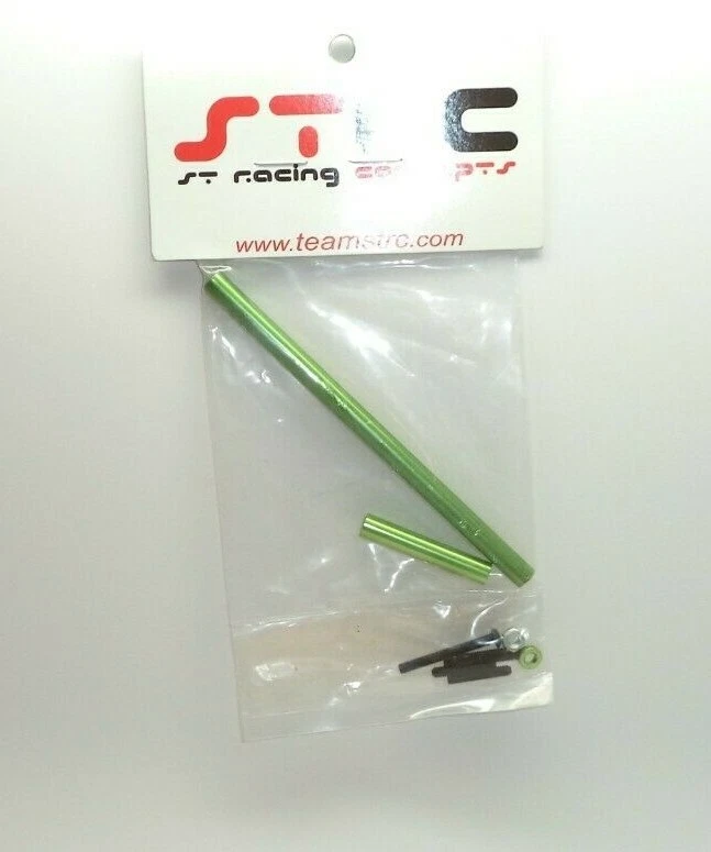 New STRC Aluminum Precision Steering Upgrade Kit Green SCX10 STA30516G - Image 1 of 1