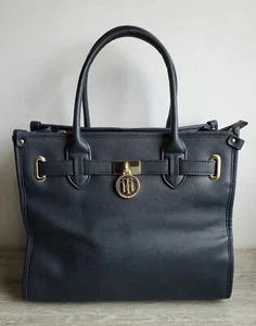Tommy Hilfiger 'American Icon' Navy Blue Tote Bag Used Once RRP £135 - Picture 1 of 18