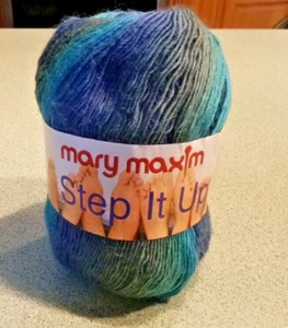 Mary Maxim Step It Up Sock Yarn Horizon Superwash Wool 430 yds 100 gm 3.5oz - Picture 1 of 3