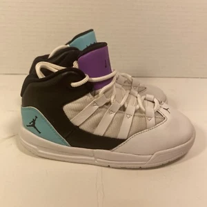 Nike Air Jordan Max Aura TD Toddler Baby Shoes Size 9C Teal Purple AQ9215-102 - Picture 1 of 10