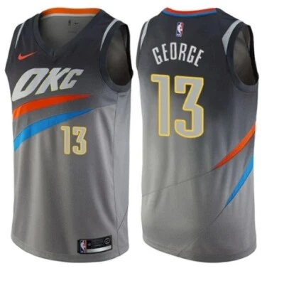 Мужская футболка свингмена Nike Oklahoma City Thunder Paul George City Edition комплект из 3 предметов - Изображение 1 из 4