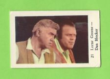 1962 Dutch Gum Card (1-200) #21 Lorne Greene and Dan Blocker