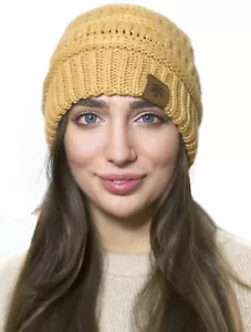 Unisex Tejido Calavera Invierno Cálido Sombrero Tejido Visera Gorro Borra Esquí Puño de Nieve - Imagen 1 de 12