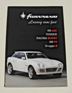 Fornasari . RR600 : Tender : Racing Buggy : RR99 : Gruppo B . Sales Brochure - Picture 1 of 3