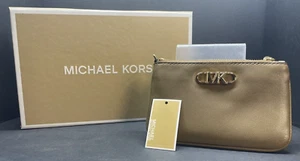 Michael Kors New Parker Key Card Holder Wallet Husk Leather - Picture 1 of 5