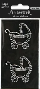 Baby Buggy Crystal Embellishments By Artoz - Picture 1 of 1