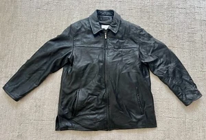 Wilsons Leder M Julian Lederjacke groß dünn gefüttert schwarz Biker Motorrad - Bild 1 von 13