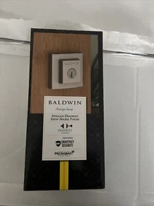 Baldwin Prestige Series Spyglass Deadbolt Satin Nickel Finish - Picture 1 of 1