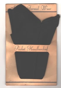 VINTAGE superior formal wear pocket handkerchief BY EDWARD SAUNDERS IN PACKAGE - Picture 1 of 2