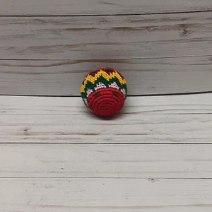 Hacky Sack Footbag Hacky Zig Zag Stripe Pattern Woven Pellet Filled - Picture 1 of 3