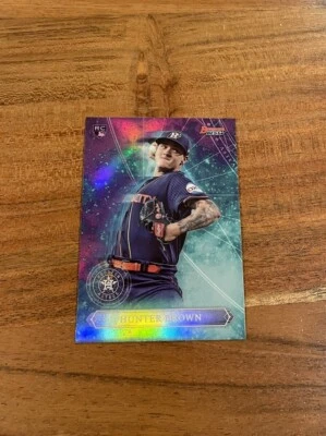 Hunter Brown 2023 Topps Bowman Best Astral Projections Refractor SP NRMT+ Rookie - Image 1 of 2