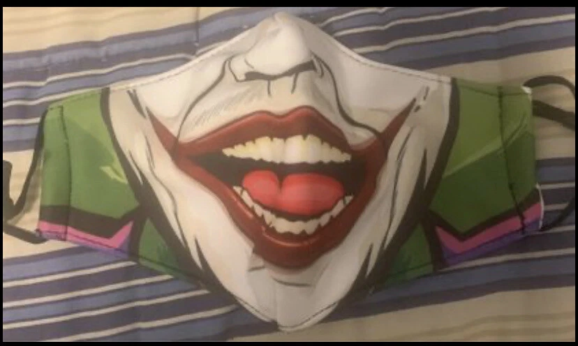 RARE The Joker Adult Face Mask Cover Washable (Adjustable) - Image 1 of 1