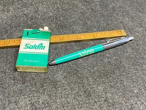 Vintage Ball Point Pen Advertising Salem Cigarettes and Salem Lighter - Picture 1 of 7