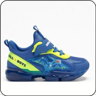 BULLENJUNGEN Bull Boys Sportschuhe Kind Dinosauro Pterodattilo Mit Lichter - TY11 (Royal /