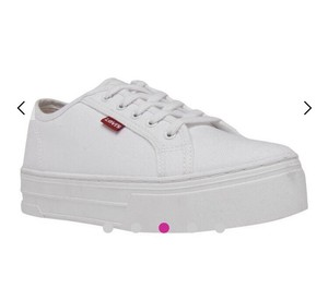 levis flatform trainers white