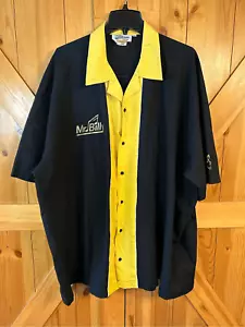 Vintage Cruisin USA bicolore nero giallo Mr Billy. Camicia da bowling 5XL (0732) - Foto 1 di 6
