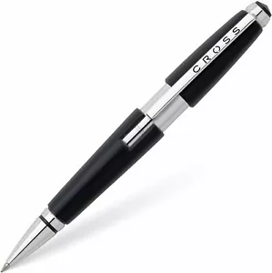 Bolígrafo Cross Edge mate negro azabache tinta gel nuevo $80 jefe papá regalo para hombres - Imagen 1 de 1