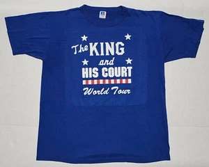 Vintage 70s-80s "The King and His Court" Eddie Feigner Softball T Shirt RARE - Picture 1 of 9