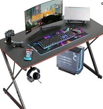 DESINO Gaming Desk 100x50 cm PC Computer Desk Home Office Desk Table Gamer Black