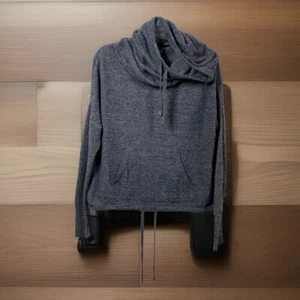 Barefoot Dreams Cozychic Lite Women's Medium Gray Hooded Sweater Hoodie Pocket M - Picture 1 of 9