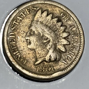 1862 Indian Head Cent. Very Fine - Picture 1 of 10