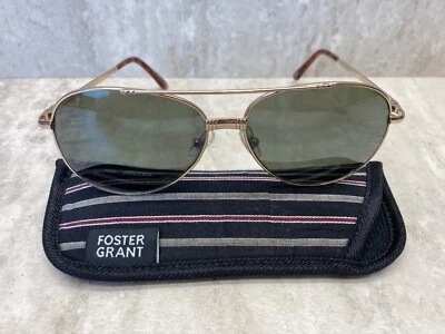 Gafas de sol Foster Grant para hombre 100 % lentes de conducción UV plateadas aviadores Foto 1 de 4