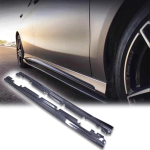 Labio de falda lateral de fibra de carbono para MB W176 W117 C117 A45 CLA45 AMG 13-18 RZ estilo - Imagen 1 de 11