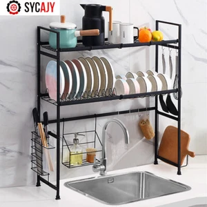 Stendipiatti Sopra Lavello 2 Livelli Acciaio Inox Sopra Lavello - Foto 1 di 16