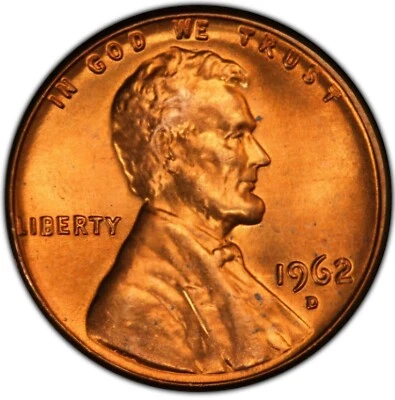 1962 D Lincoln Memorial BU Brilliant Uncirculated 1C From 🔥OBW Bank Roll🔥 - Image 1 of 4