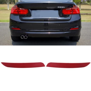 For BMW F30 F31 F32 F33 3 4 Series 12-2016 Basic Rear Bumper Reflector Red Lens - Picture 1 of 12