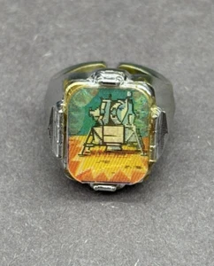 Vintage Apollo 11 Mond der Adler ist gelandet Vari-Vue Kunststoff Flackerring Preis - Bild 1 von 6