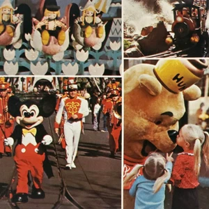 Cartolina Disney Topolino Sfilata Anni 90 Castello di Winnie Pooh 4x6 Disneyland B1367 - Foto 1 di 9