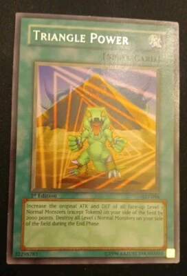 YuGiOh TCG - Triangle Power AST-098 - 1st Edition Foil Rare LP - Image 1 of 4