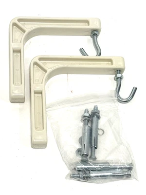 Wall Mount Shelf Bracket Set with Anchors (Max Load 75 lbs) - Image 1 of 4