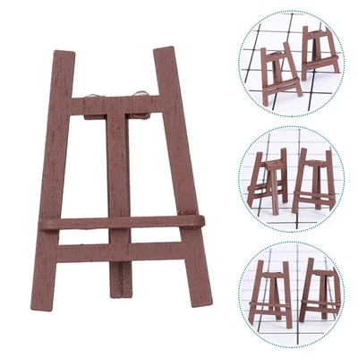 1Pc Small House Accessory Mini Easel Miniature Art Decoration DIY Crafts - Image 1 of 4