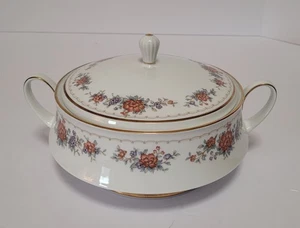 Vintage Noritake Tremont 3081 Porcelain Round Covered Vegetable Serving Dish 7.5 - Picture 1 of 5