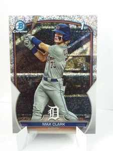 2023 Bowman Draft #BDC-76 Max Clark rifrattore scintillante Detroit Tigers 1° Bowman - Foto 1 di 2