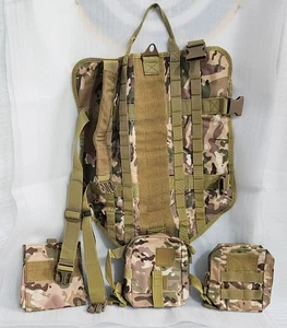 Hund Taktische Weste Geschirr Camouflage Jagd Training Militär 3 Beutel Größe XL - Bild 1 von 13