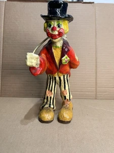 Vintage 10,5" Alvarez Meifiso Pappmaché Clown Hergestellt in Mexiko - Bild 1 von 16