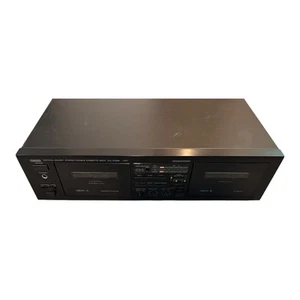 Yamaha KX-W332 Natural Sound Dual Cassette Deck - Powers On, Untested - Picture 1 of 16