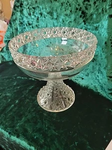 EAPG Compote Pedestal Bowl, Daisy & Button Pattern. By Gillinder Glasa Co 1880's - Picture 1 of 9