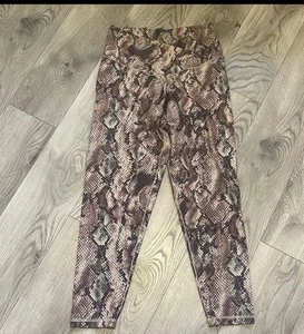 AERIE OFFLINE Real Me Snake Skin Print Hi-Rise Crossover Leggings Gr. XL Short - Bild 1 von 6